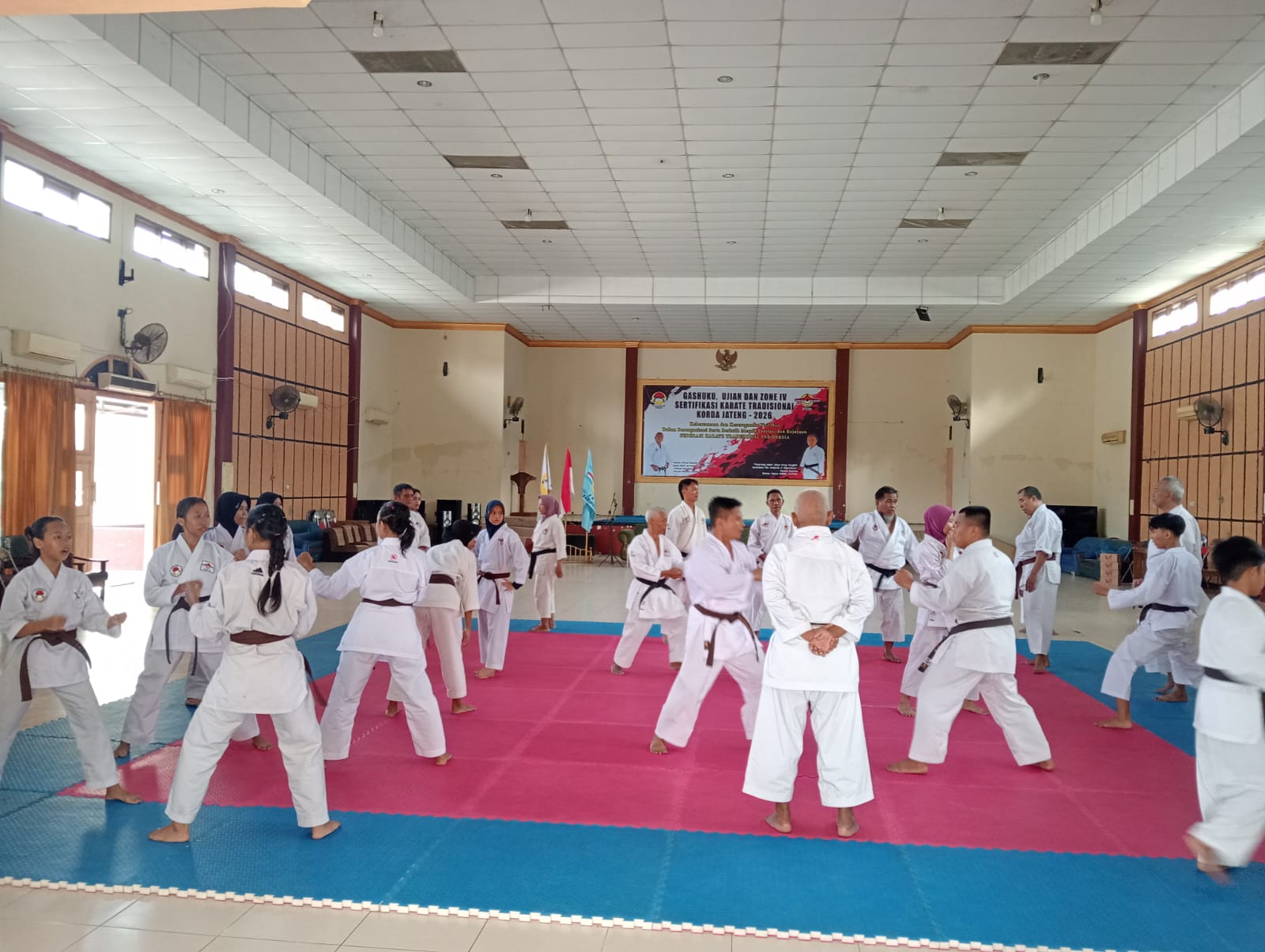 Ujian Kenaikan Tingkat — Tegal, kegiatan Federasi Karate Tradisional Indonesia